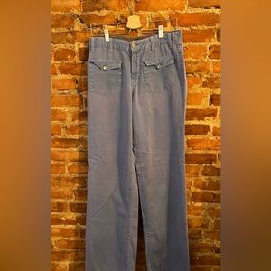 Stylish Blue Wide-Leg Pants